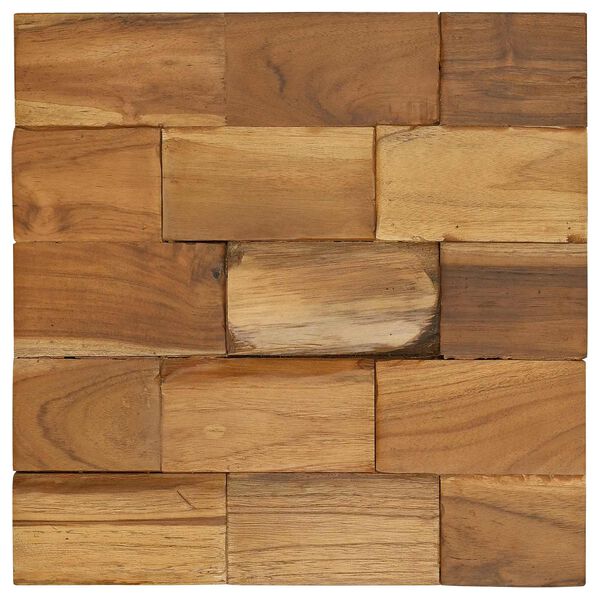 vidaXL ストレージスツール ブラウン 40 x 40 x 45 cm 無垢のティークウッド