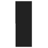 vidaXL ブックキャビネット ブラック 67x24x161cm エンジニアリングウッド