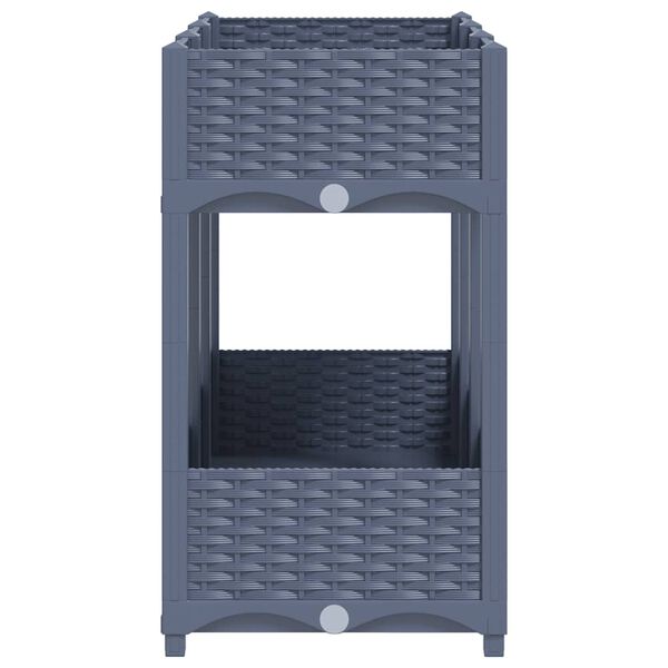 vidaXL レイズドベッド 120x40x71cm ポリプロピレン製