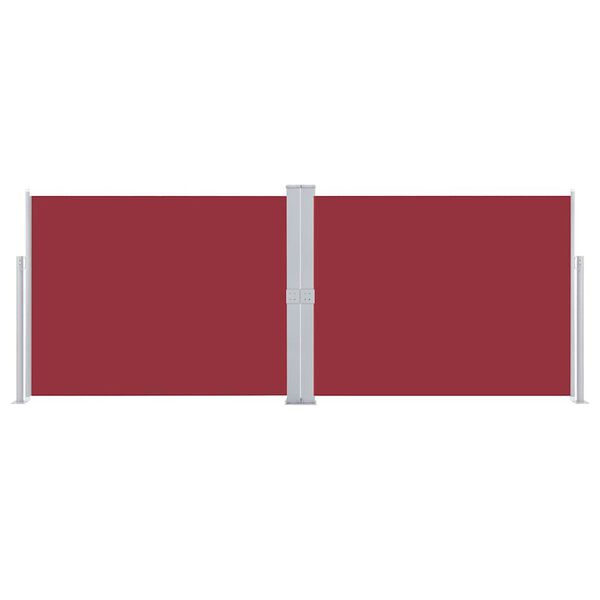 vidaXL 引き込み式サイドオーニング 140x1000cm レッド
