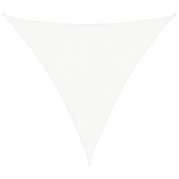 vidaXL サンシェードセイル 160g/m&sup2; ホワイト 6x6x6m 高密度ポリエチレン