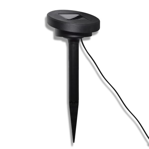 vidaXL ソーラーボウルLEDガーデンライト 3点 固定杭＆太陽光パネル付