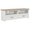 vidaXL TVキャビネット 120x30x40cm 木製 ホワイト
