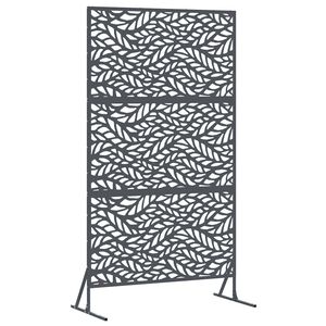 vidaXL プライバシースクリーン 100 x 50 x 180 cm スチール アンスラサイト
