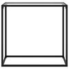 vidaXL コンソールテーブル 透明 80x35x75cm 強化ガラス製