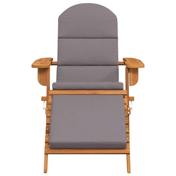 vidaXL アディロンダックガーデンチェア　フットレスト付き　アカシア無垢材