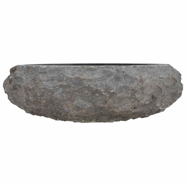 vidaXL 洗面器 40x12 cm 大理石 ブラック