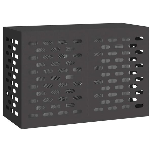 vidaXL エアコンカバー ブラック 90 x 40 x 60 cm スチール