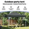 vidaXL プロ仕様 折りたたみ式パーティーテント スチール製 3x4m アントラシート