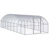 vidaXL 屋外鶏小屋 3x8x2 m 亜鉛メッキ鋼製