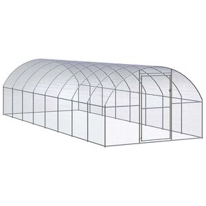 vidaXL 屋外鶏小屋 3x8x2 m 亜鉛メッキ鋼製