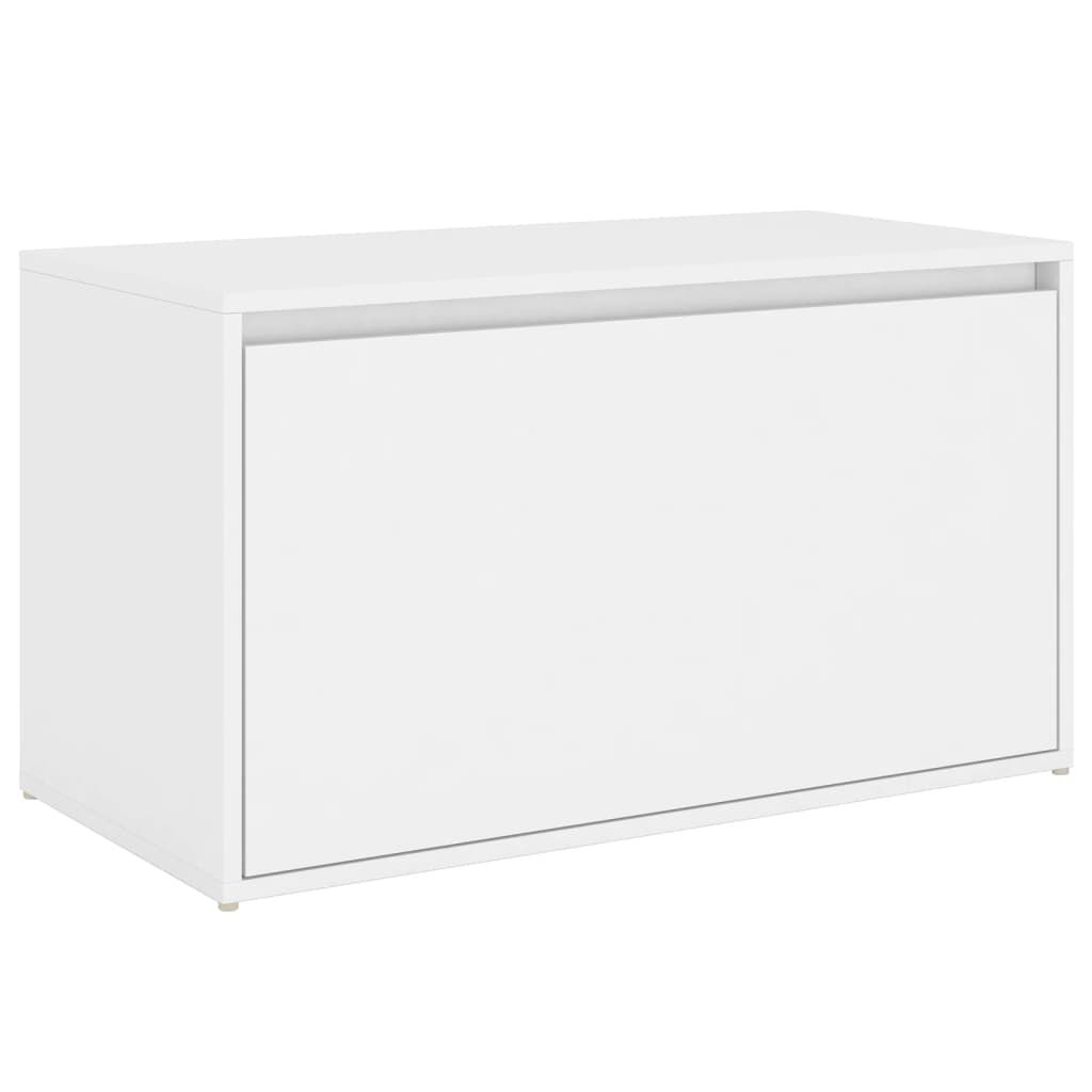 【在庫セール】vidaXL ホールベンチ 80x40x45 cm ホワイト エン vidaXL ホールベンチ 80x40x45 cm ホワイト エンジニアリングウッド