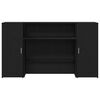 vidaXL レセプションデスク ブラックオーク 180x50x103.5 cm エンジニアードウッド