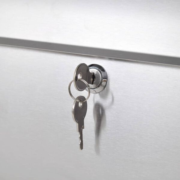 vidaXL ステンレススチール製メールボックス