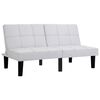 vidaXL 2人掛けソファ ホワイト 合成皮革製