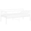 vidaXL ソファベッドフレーム ホワイト 金属製 90x200cm