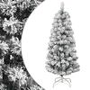 vidaXL 人工クリスマスツリー ヒンジ式 雪付き 150 cm