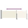 vidaXL パティオ用 引き込み式サイドオーニング 80x300cm クリーム