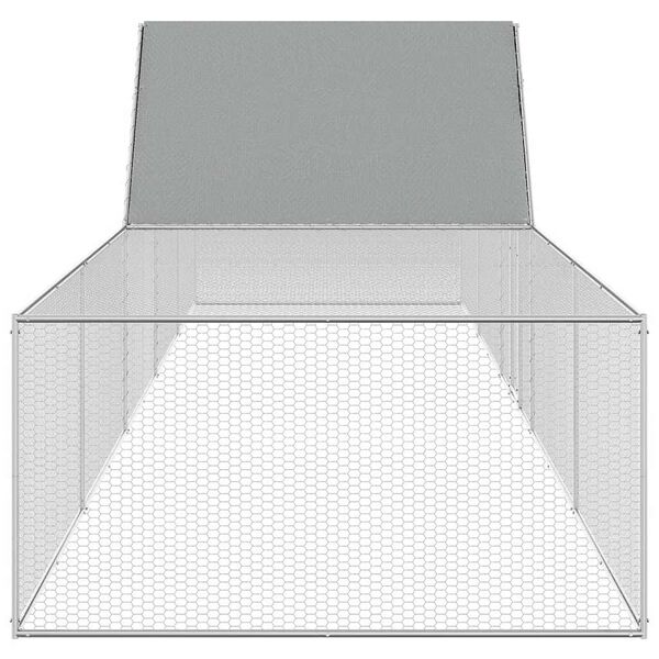 vidaXL 鶏小屋 10x2x2m 亜鉛メッキ鋼製
