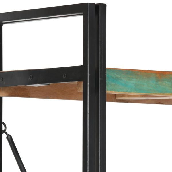 vidaXL 5段 書棚 60x30x180cm 無垢の再生木材