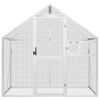 vidaXL 鳥小屋 アビアリー シルバー 179x100x185 cm アルミ