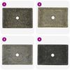 vidaXL 洗面器 45x30x12 cm 大理石 ハイグロスグレー
