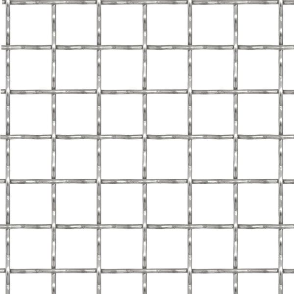 vidaXL ガーデンワイヤーフェンス クリンプ金網 ステンレススチール製 100x85 cm 31x31x3 mm