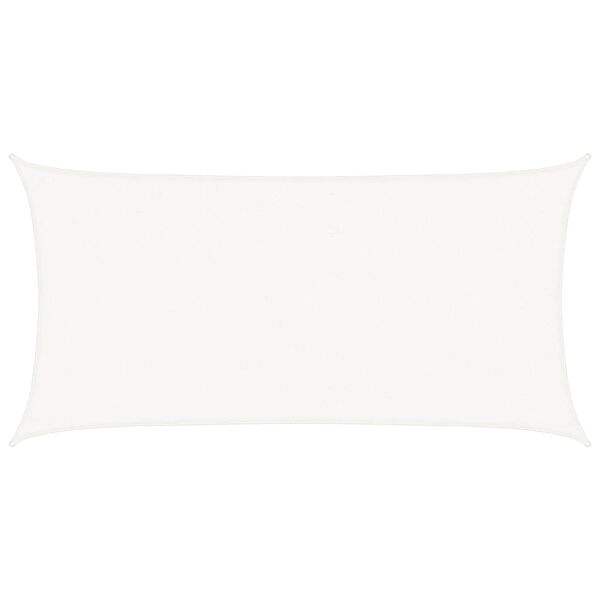 vidaXL サンシェードセイル 160g/m&sup2; ホワイト 2.5x4.5m 高密度ポリエチレン