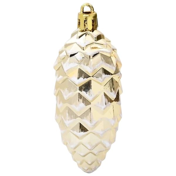 vidaXL クリスマス松ぼっくりボール 40 pcs gold