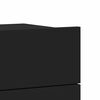 vidaXL ベッドサイドキャビネット ブラック40x30x30cm エンジニアリングウッド