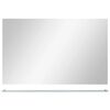 vidaXL ウォールミラー 棚付き 100x60cm 強化ガラス製
