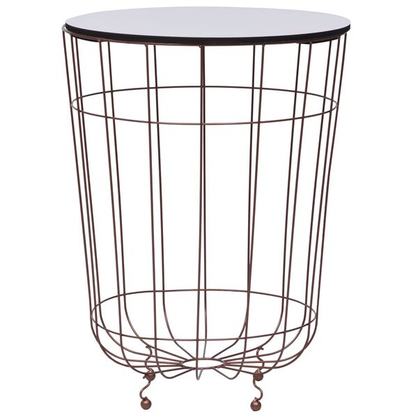 vidaXL コーヒーテーブル 直径40cm ゴールド