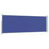 vidaXL パティオ用 引き込み式サイドオーニング 100x300cm ブルー