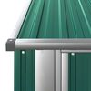 vidaXL ガーデンシェッド グリーン 180,5x97x209,5 cm 亜鉛メッキ鋼
