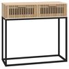 vidaXL コンソールテーブル 80x30x75 cm エンジニアリングウッド＆鉄