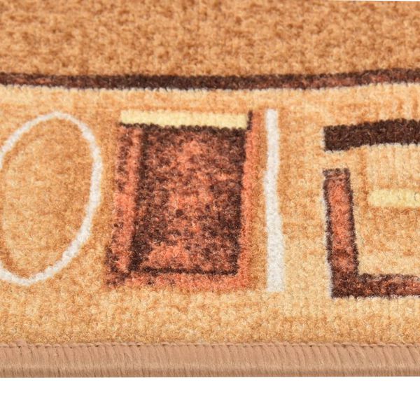 vidaXL カーペットランナー 滑り止めジェル付き ベージュ 67x150cm