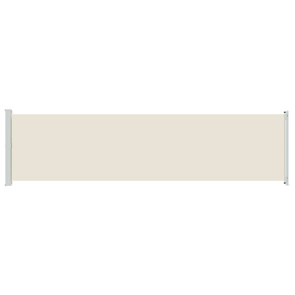 vidaXL パティオ用 引き込み式サイドオーニング 600x160cm クリーム