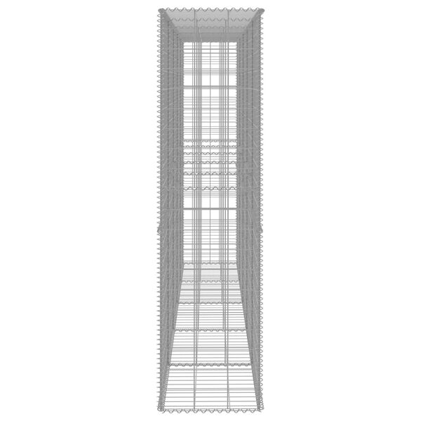 vidaXL ガビオンウォール カバー付き 亜鉛メッキ鋼製 300x50x200cm