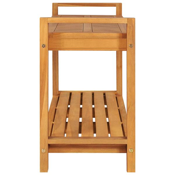 vidaXL ベンチ 120cm チーク無垢材