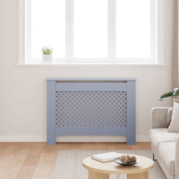 vidaXL ラジエーターカバー アントラシート 112x19x81cm MDF製