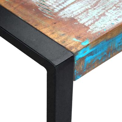 vidaXL コーヒーテーブル 無垢の再生木材 80x80x40cm