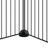 vidaXL ペットケージ パネル36枚 扉付き ブラック 35x35cm スチール