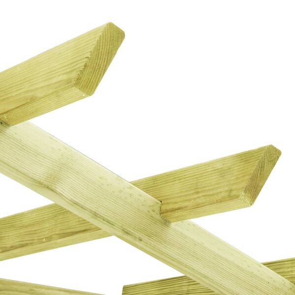 vidaXL コーナーパーゴラ シート付き 130x130x197cm 含浸松材