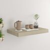 vidaXL フローティングウォールシェルフ オーク 40x23.5x3.8cm MDF