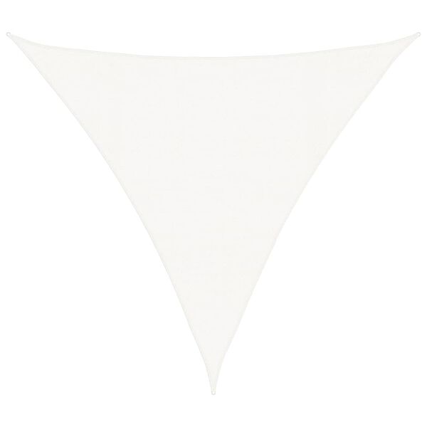 vidaXL サンシェードセイル 160g/m&sup2; ホワイト 4x4x4m 高密度ポリエチレン