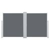 vidaXL 引き込み式サイドオーニング 140x600cm アントラシート