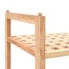 vidaXL シューズラック ウォールナット無垢材 69x26x40cm