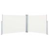 vidaXL 引き込み式サイドオーニング 100x1000cm クリーム