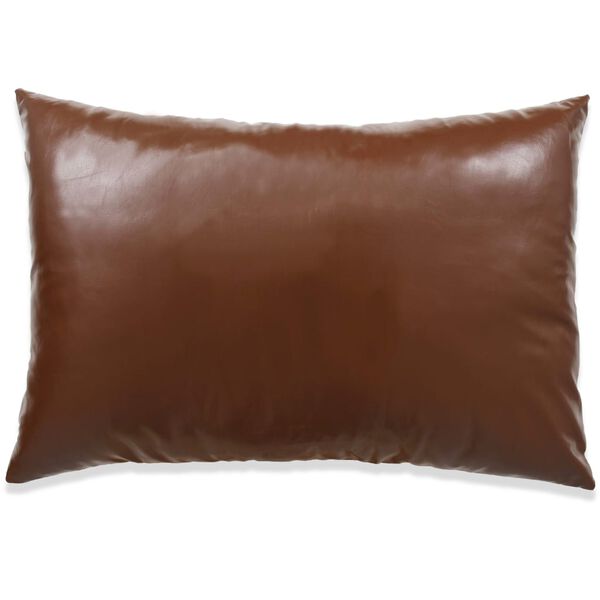 vidaXL クッション 2個セット PU製 40x60cm ブラック