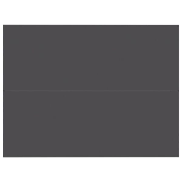 vidaXL ベッドサイドキャビネット 灰色 40x30x30cm パーティクルボード